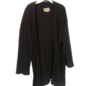 Anthropologie Saturday Sunday Waffle Knit Brown Cardigan Sweater Women's 2X